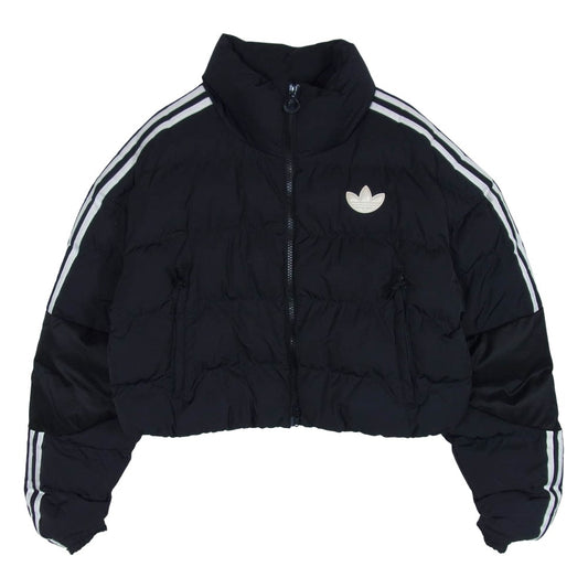 adidas アディダス GU1770 ショートシンセテックダウン 中綿 パファー ジャケット ブラック系 M【中古】