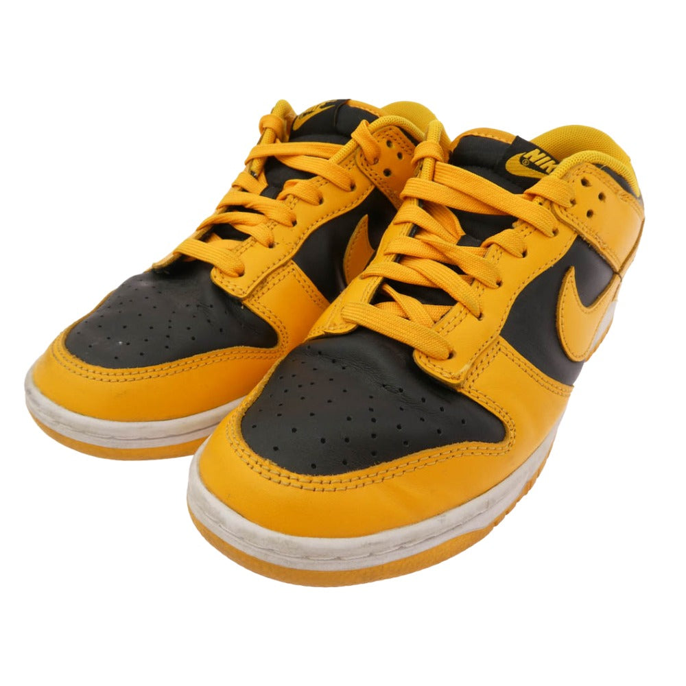 NIKE ナイキ DD1391-004 Dunk Low Championship Goldenrod ダンクロー チャンピオンシップ ゴールデンロッド スニーカー イエロー系 ブラック系 25.5cm【中古】