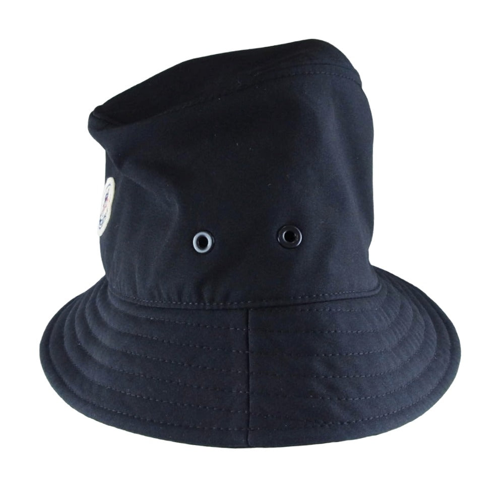 MONCLER モンクレール J20933B00052 BUCKET HAT バケットハット ロゴワッペン 帽子 ブラック系 M【中古】