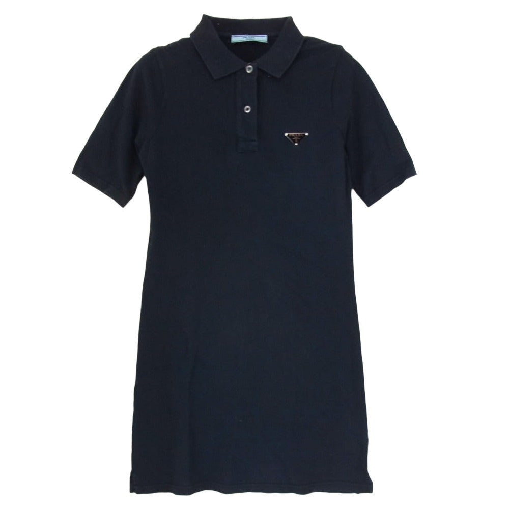 PRADA プラダ 35876G R181 1Q1D パフスリーブ バックリボン 半袖 Tシャツ ネイビー系 XS【中古】 PRADA プラダ 35876G R181 1Q1D パフスリーブ バックリボン 半袖 T