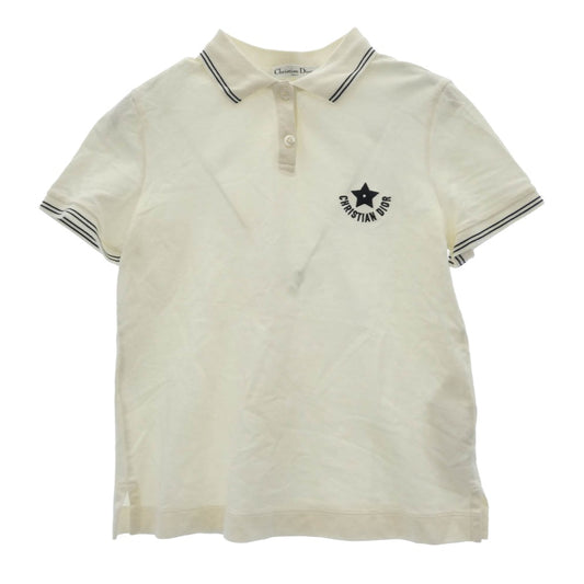 Christian Dior クリスチャンディオール 443T10A4122 Dioriviera Polo Shirt ロゴ 半袖 ポロ シャツ ホワイト系 XS【中古】