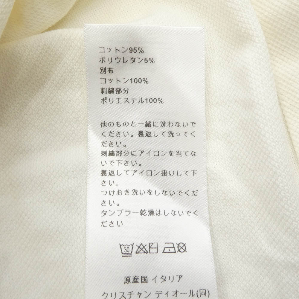 Christian Dior クリスチャンディオール 443T10A4122 Dioriviera Polo Shirt ロゴ 半袖 ポロ シャツ ホワイト系 XS【中古】