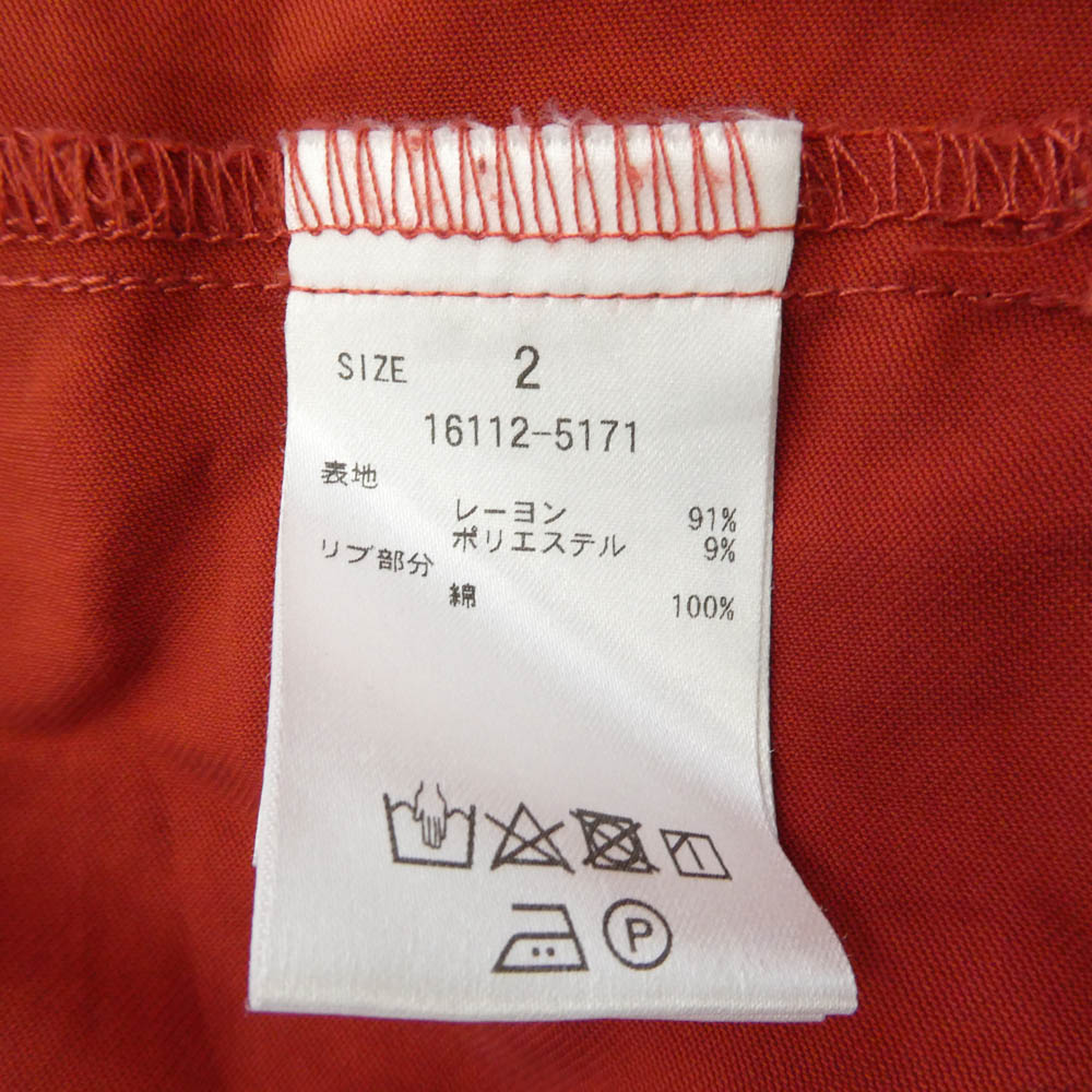 CLANE クラネ 16112-5171 LOOSE LONG O/P ルーズロング ワンピース エンジ系 2【中古】