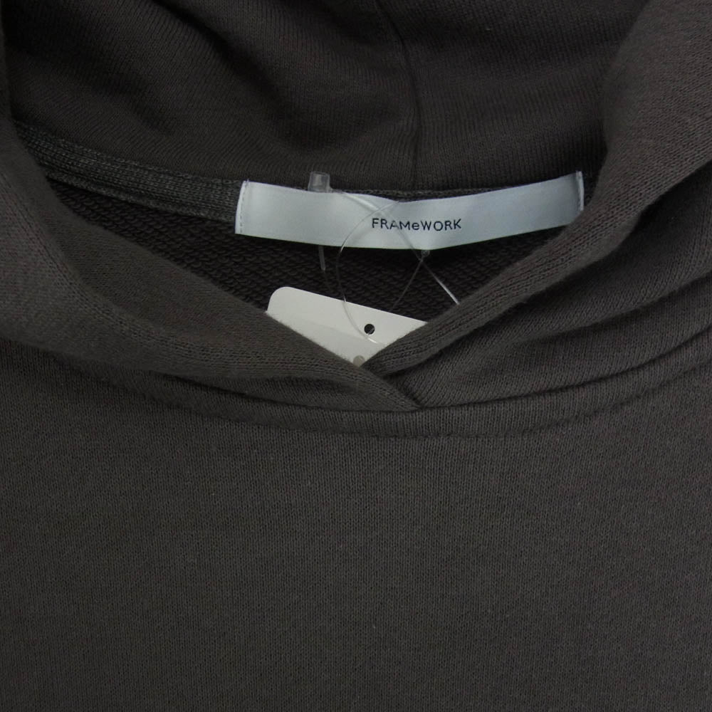 FRAMeWORK フレームワーク 21AW 21-070-220-3170-4-0 スウェット フードポンチョ プルオーバーパーカー グレー系 F【極上美品】【中古】