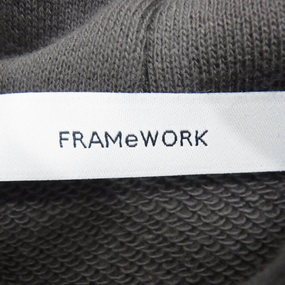 FRAMeWORK フレームワーク 21AW 21-070-220-3170-4-0 スウェット フードポンチョ プルオーバーパーカー グレー系 F【極上美品】【中古】
