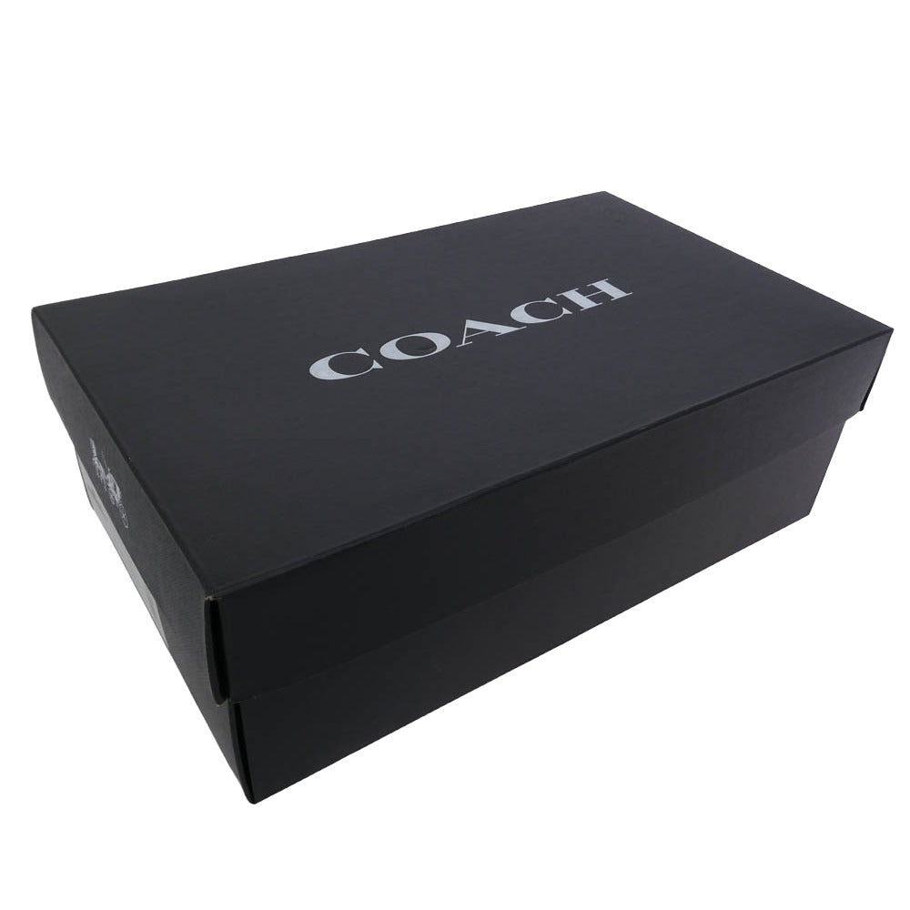 COACH コーチ G5137 GABLE SIG SANDAL シグネチャー ベルト ストラップ レザー サンダル ブラウン系 8【中古】