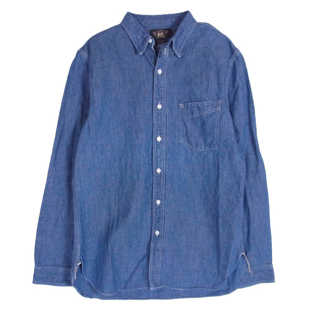 RRL ダブルアールエル Denim Western Shirt リペア ダメージ 加工