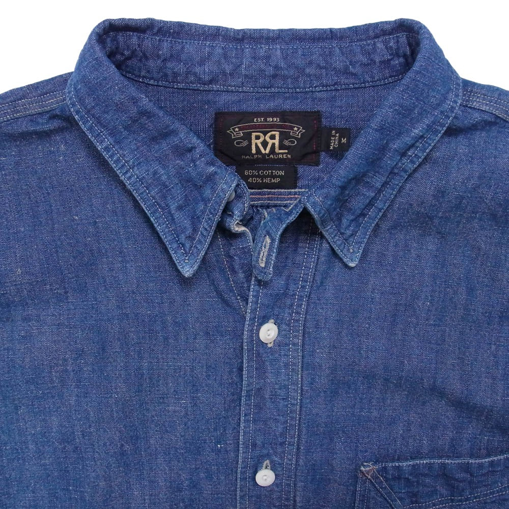 RRL ダブルアールエル 加工 トリプルステッチ シャンブレー ワーク