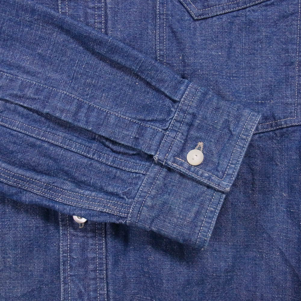 RRL ダブルアールエル 加工 トリプルステッチ シャンブレー ワーク