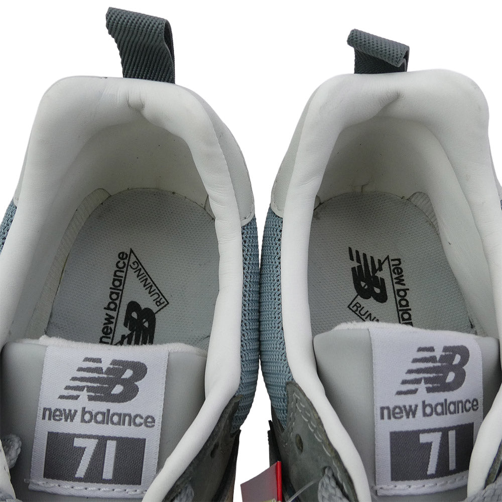 NEW BALANCE ニューバランス ML71BS スエード メッシュ スニーカー グレー系 28cm【中古】