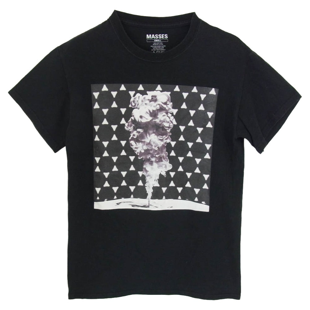 MASSES マシス プリント グラフィック 半袖 Tシャツ ブラック系 S【中古】