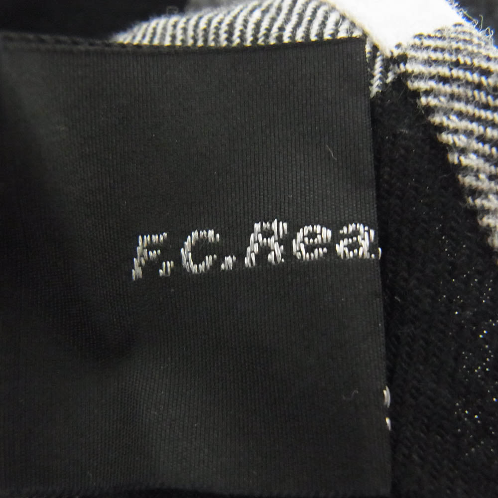 F.C.R.B. エフシーアールビー 14AW FCRB-145003 NUMBERING FLANNEL CHECK B.D SHIRTS ナンバリング フランネル チェック ボタンダウン 長袖 シャツ ブラック系 S【中古】