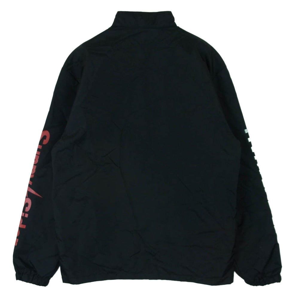 サニーシーサイダー バンズ VANS 袖プリント レーシング ナイロン スタンドカラー ジャケット ブラック系 S【中古】