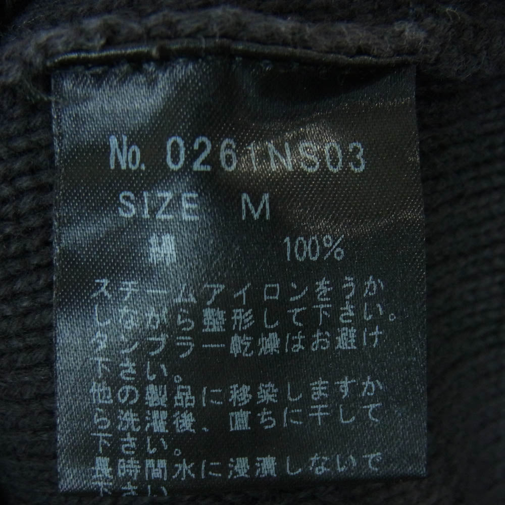 HYSTERIC GLAMOUR ヒステリックグラマー 0261NS03 Original Blues オリジナルブルース インディゴ ニット セーター ダークグレー系 M【中古】