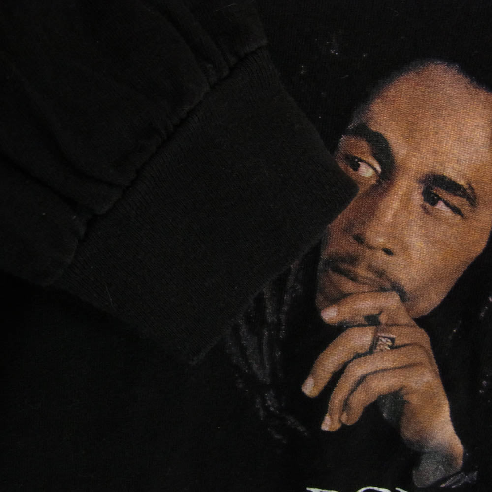 WACKO MARIA ワコマリア BOB MARLEY CREW NECK LONG SLEEVE T-SHIRT ボブマーリー プリント ロング スリーブ Tシャツ ブラック系 M【中古】