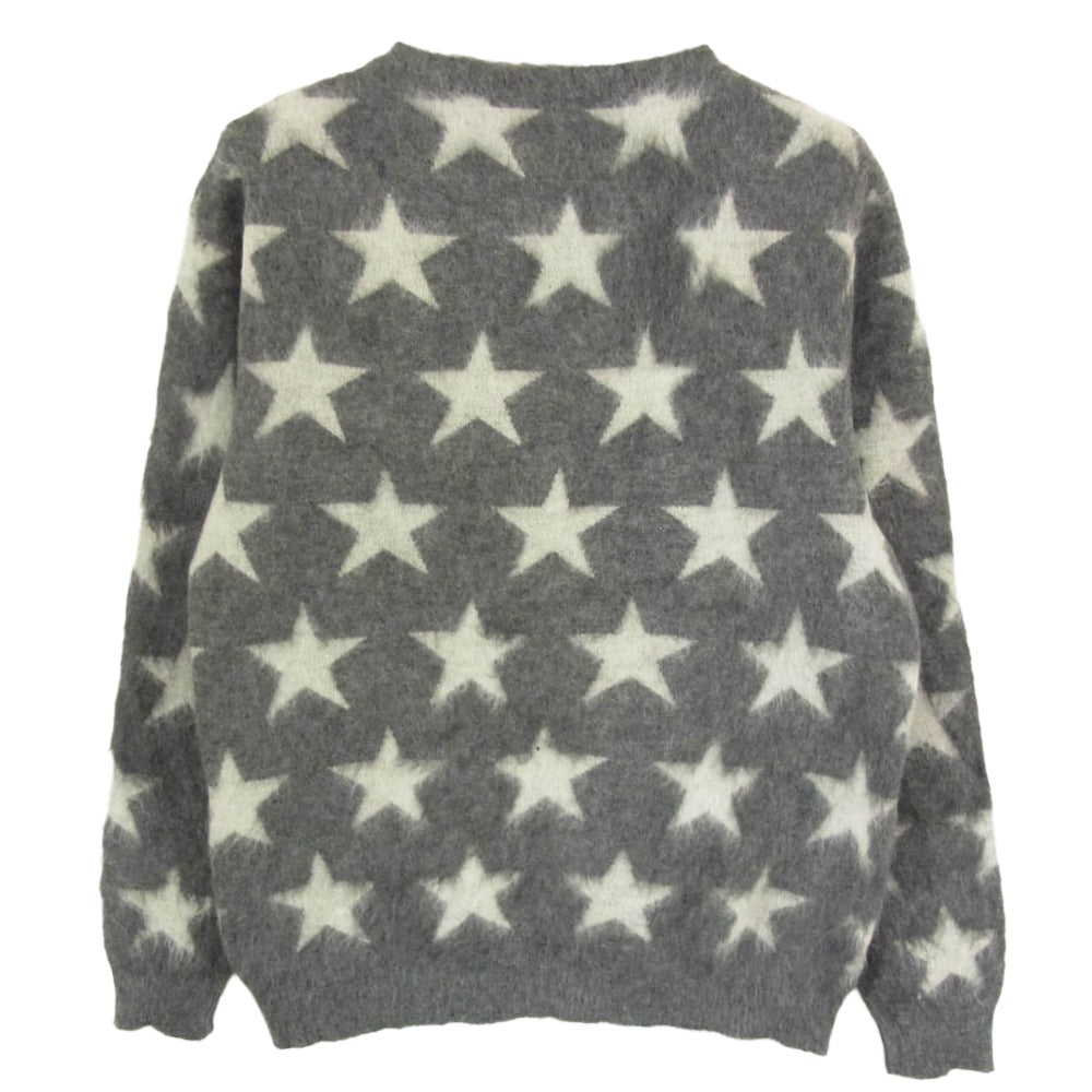 WACKO MARIA ワコマリア WMK-JQ02 STAR MOHAIR スター モヘア ニット セーター グレー系 M【中古】