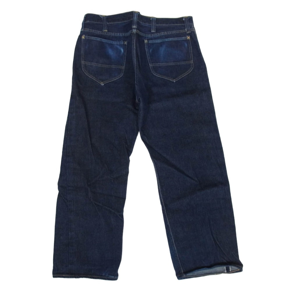 スリーフェイス ジッパーフライ ジーンズ デニムパンツ インディゴブルー系 M【中古】