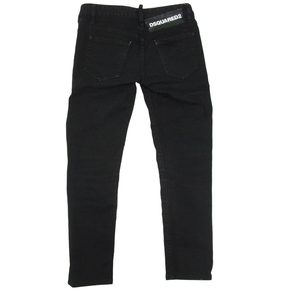 DSQUARED2 ディースクエアード 19AW S75LB0226 ストレッチ スリム スキニー デニム パンツ ブラック系 36【中古】