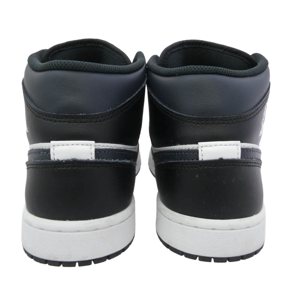 NIKE AIR JORDAN ナイキ ジョーダン DQ8426-010 Air Jordan 1 Mid Black Summit White Off Noir AJ1 エアジョーダン ミッド スニーカー ブラック系 26.5cm【中古】
