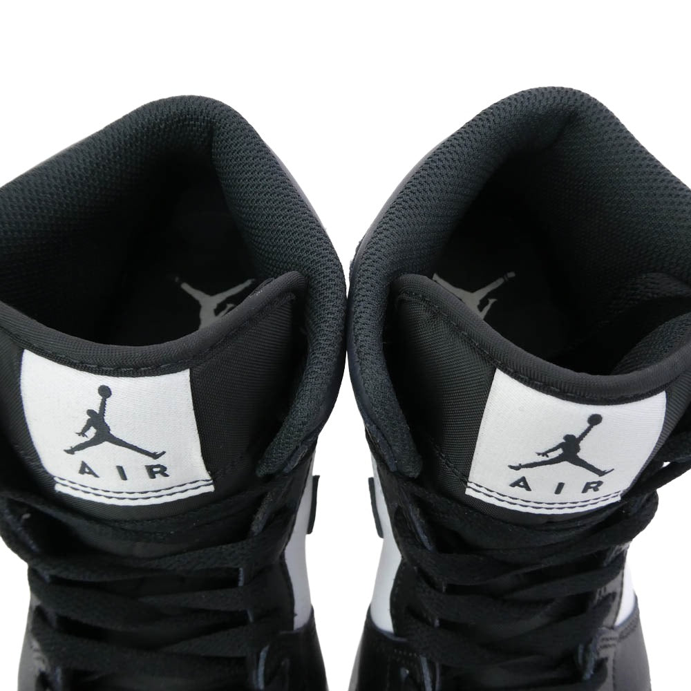 NIKE AIR JORDAN ナイキ ジョーダン DQ8426-010 Air Jordan 1 Mid Black Summit White Off Noir AJ1 エアジョーダン ミッド スニーカー ブラック系 26.5cm【中古】