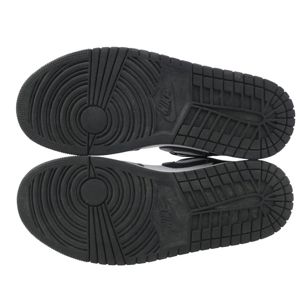 NIKE AIR JORDAN ナイキ ジョーダン DQ8426-010 Air Jordan 1 Mid Black Summit White Off Noir AJ1 エアジョーダン ミッド スニーカー ブラック系 26.5cm【中古】