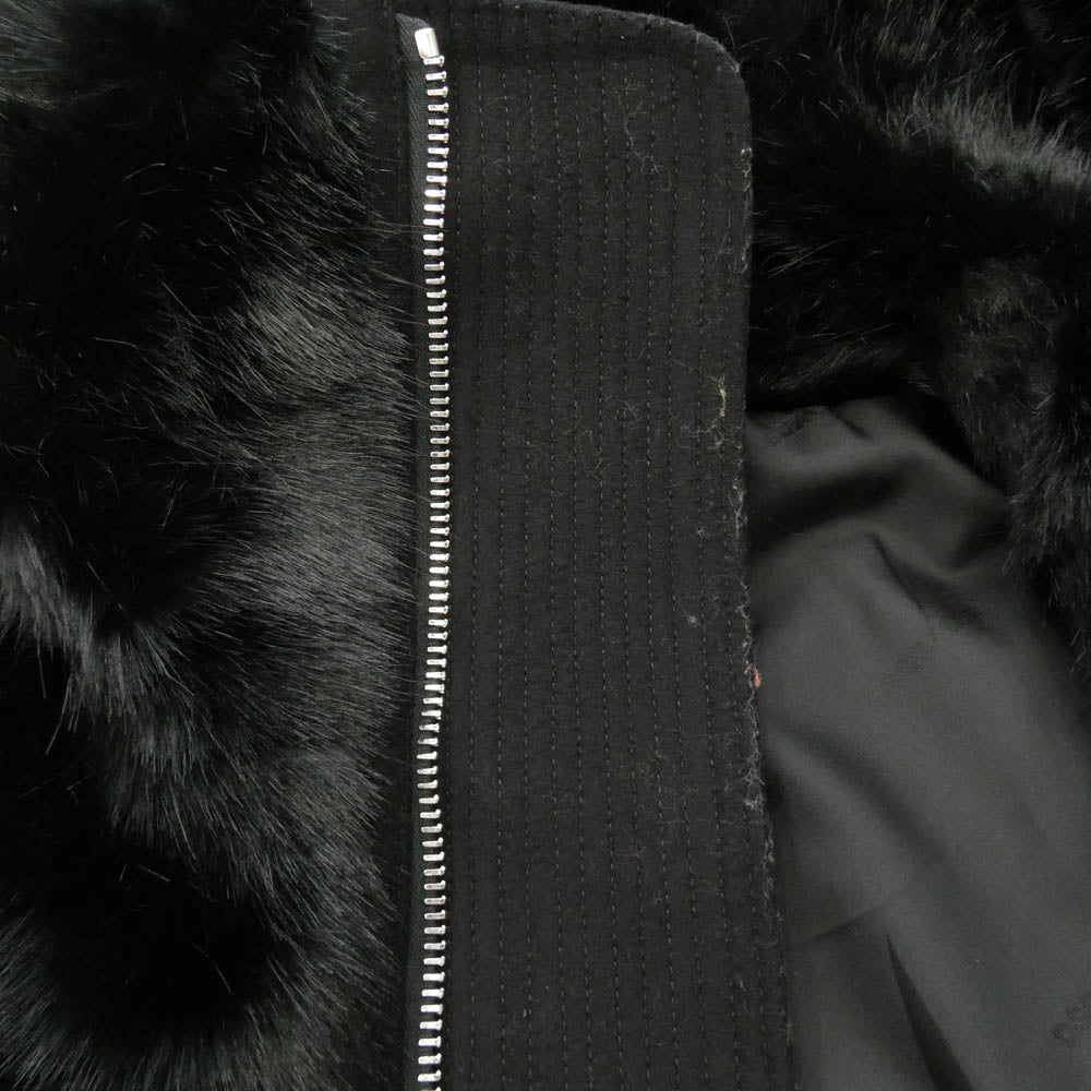 DSQUARED2 ディースクエアード 18AW S75FB0078 フェイクファー ベスト ブラック系 36【中古】