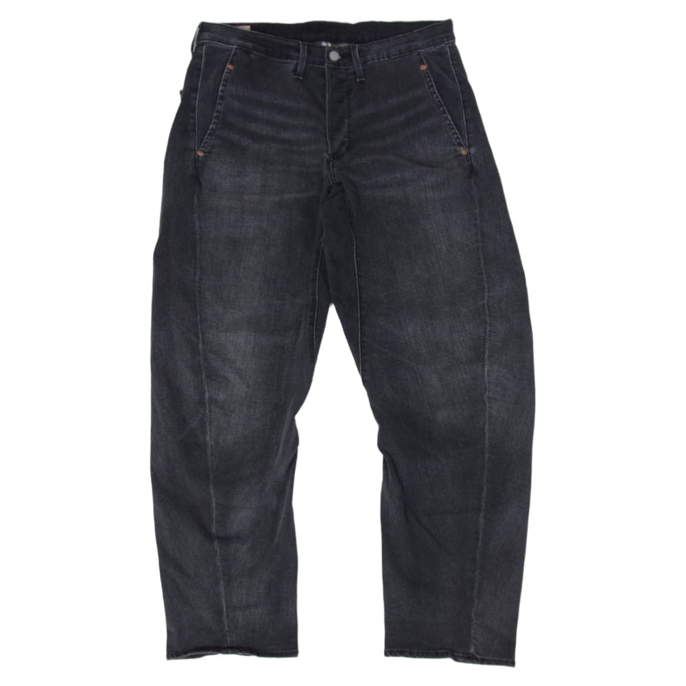 Levi's リーバイス LEJ570 PREMIUM ENGINEERED JEANS バギー テーパード エンジニアド ブラックデニム パンツ ブラック系 32【中古】