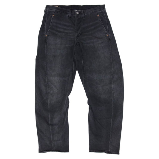Levi's リーバイス LEJ570 PREMIUM ENGINEERED JEANS バギー テーパード エンジニアド ブラックデニム パンツ ブラック系 32【中古】
