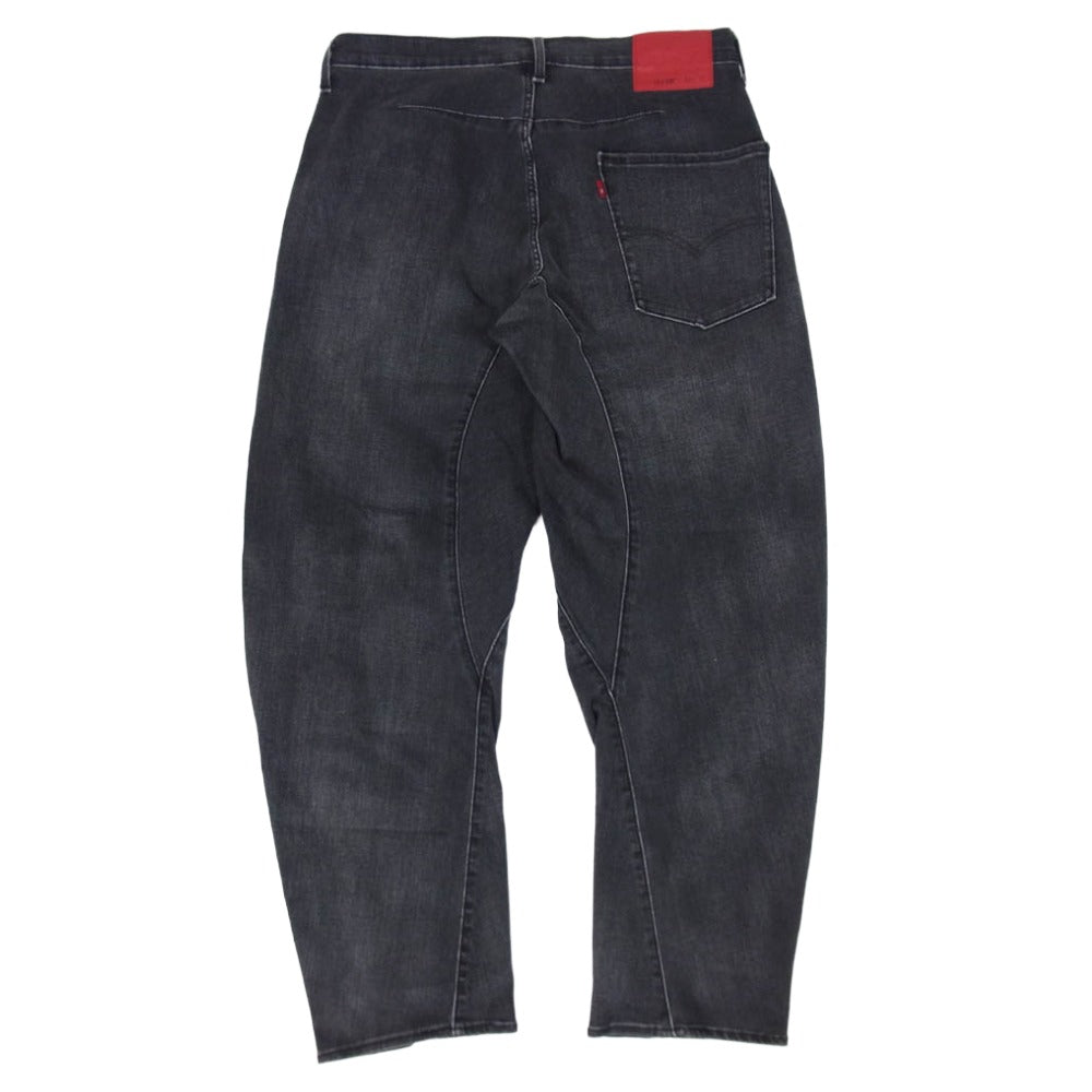 Levi's リーバイス LEJ570 PREMIUM ENGINEERED JEANS バギー テーパード エンジニアド ブラックデニム パンツ ブラック系 32【中古】