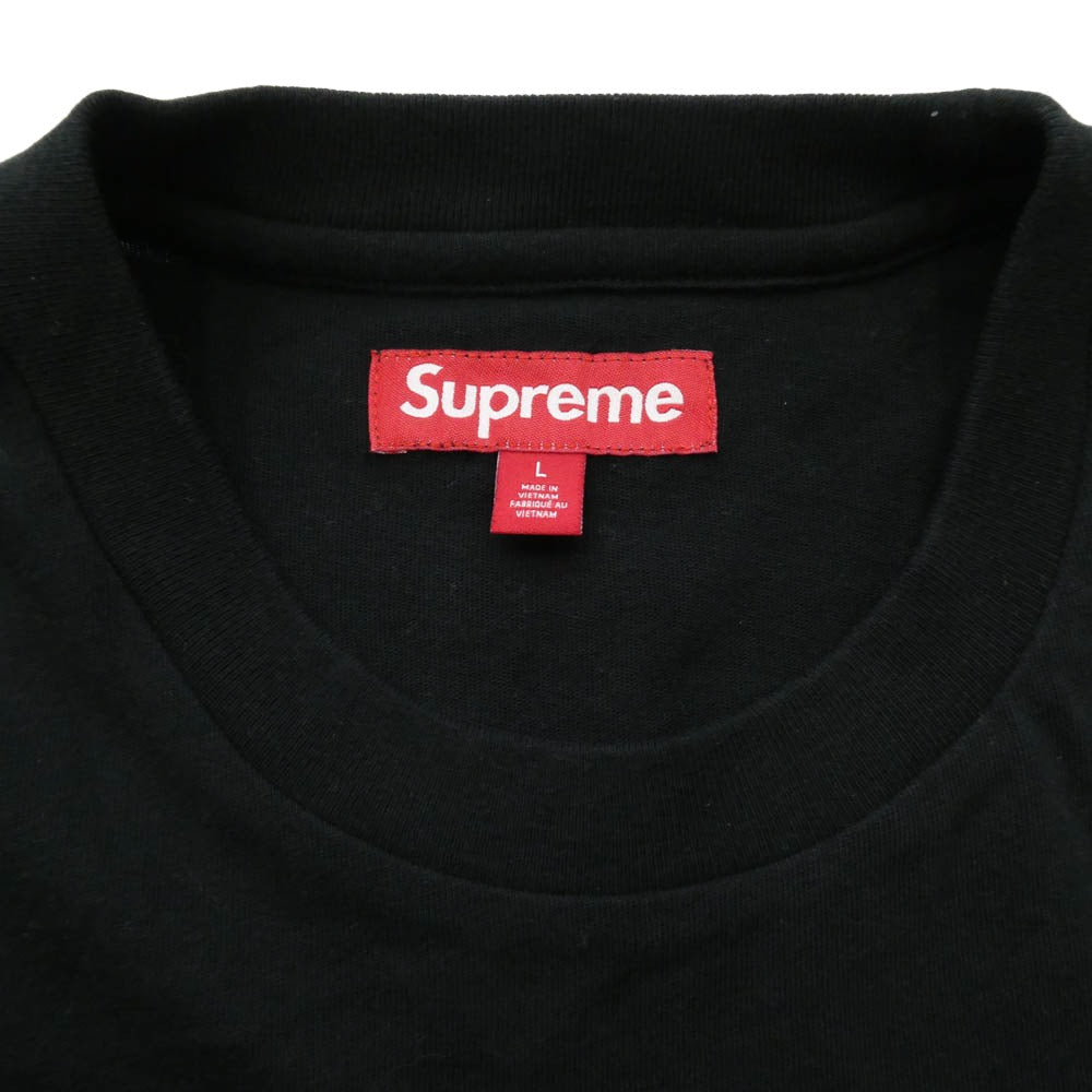 Supreme シュプリーム 25SS Capital S/S Top キャピタル ショートスリーブ トップ Tシャツ 半袖 カットソー ブラック系 L【中古】