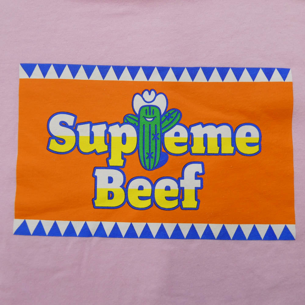 Supreme シュプリーム 25SS Western Beef ウエスタン ビーフ クルーネック Tシャツ 半袖カットソー ピンク系 L【中古】