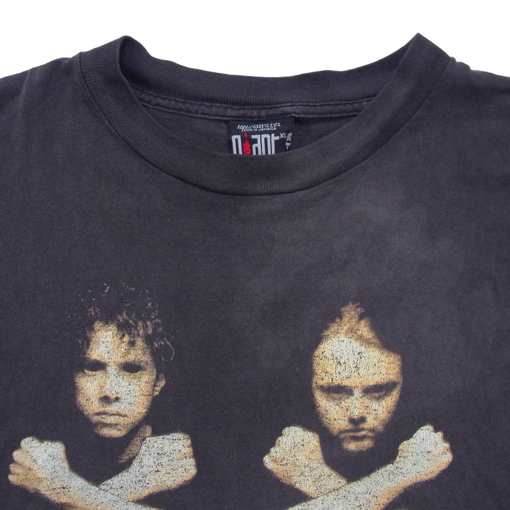 ヴィンテージ METALLICA 90s BIRTH SCHOOL DEATH GIANTタグ メタリカ 半袖 Tシャツ カットソー チャコール系 XL【中古】