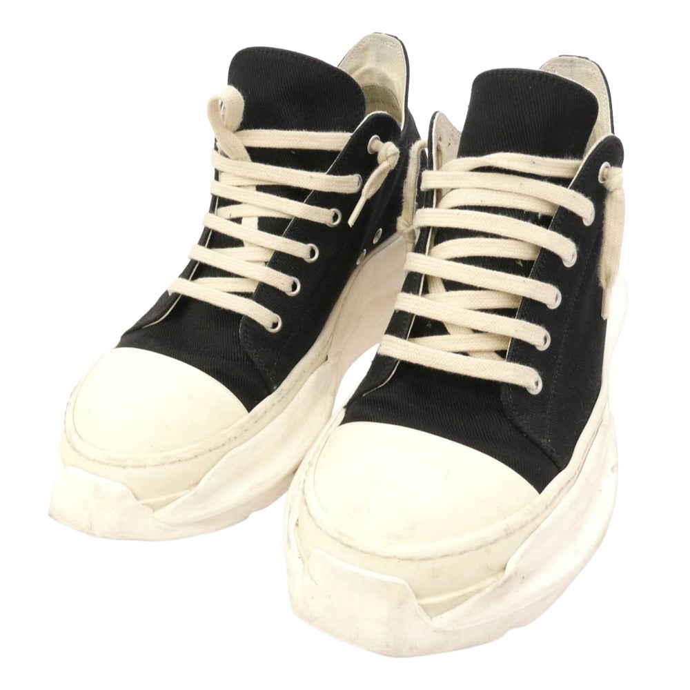 Rick Owens リックオウエンス DU02B4842 DRKSHDW ABSTRACT LOW SNEAK ダークシャドウ アブストラクト ローカット スニーカー ブラック系 43【中古】