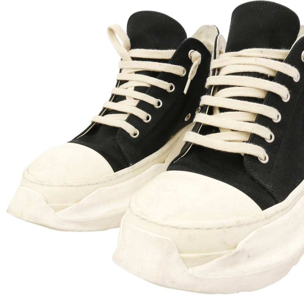 Rick Owens リックオウエンス DU02B4842 DRKSHDW ABSTRACT LOW SNEAK ダークシャドウ アブストラクト ローカット スニーカー ブラック系 43【中古】