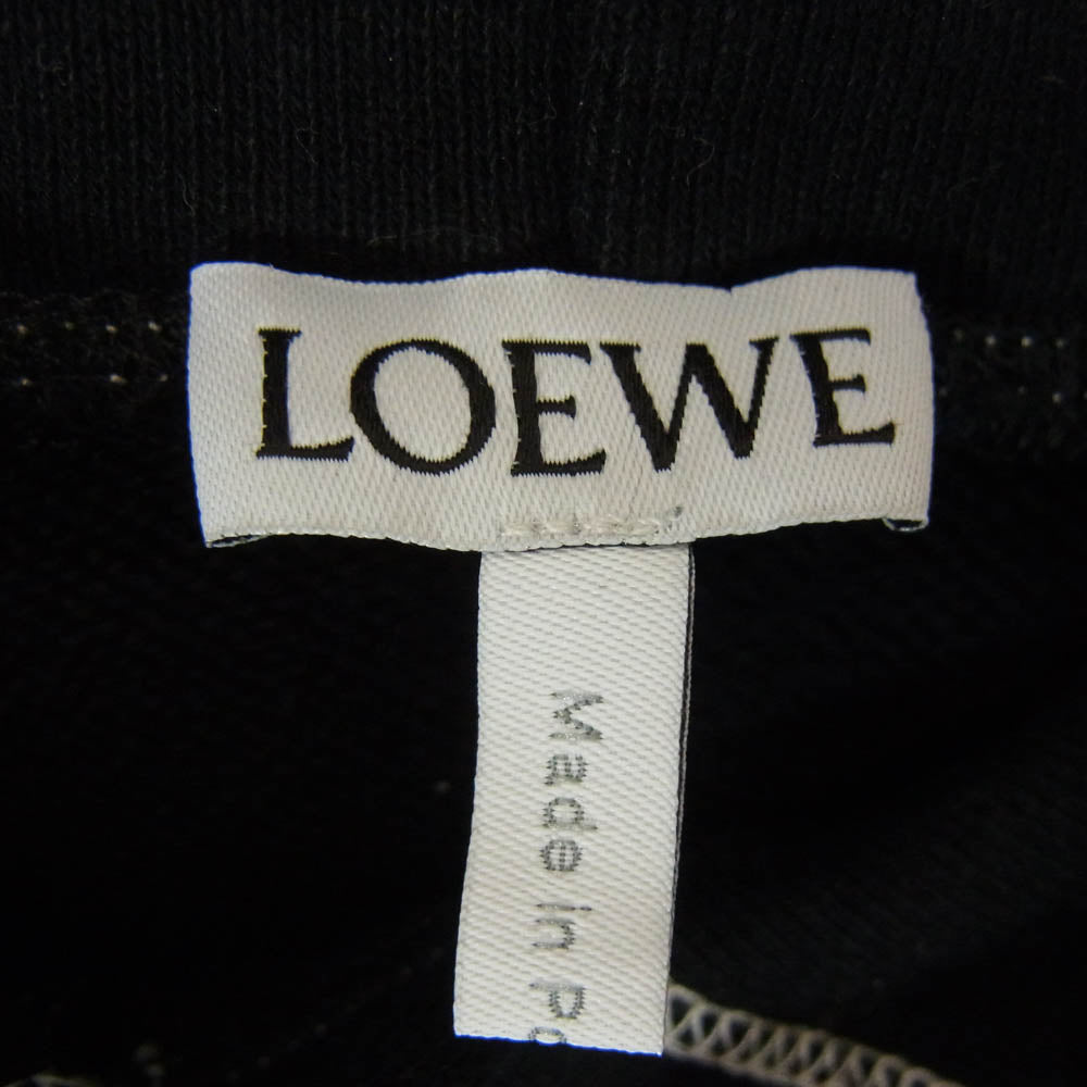 LOEWE ロエベ H526341XAL アナグラム ロゴ刺繍 フーディー パーカー ブラック系 L【中古】