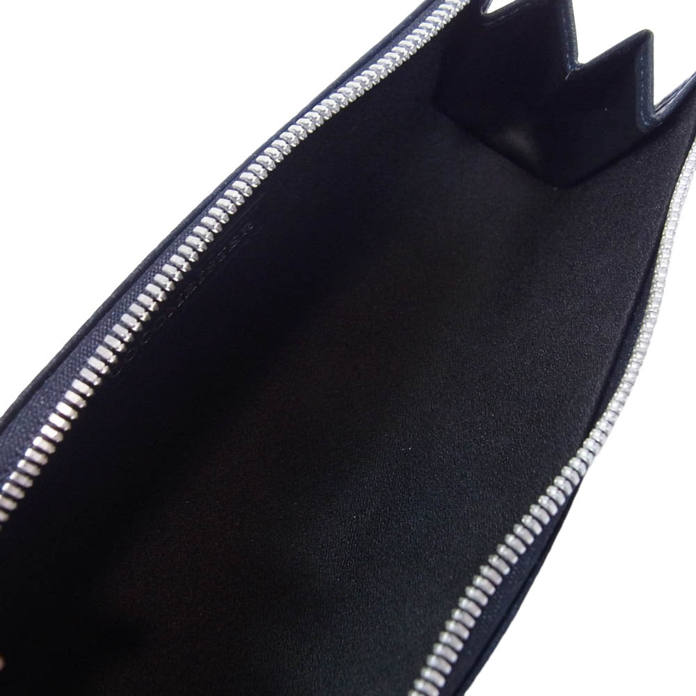COCOMEISTER ココマイスター マットシュリンク レザー ペンケース ネイビー系【美品】【中古】