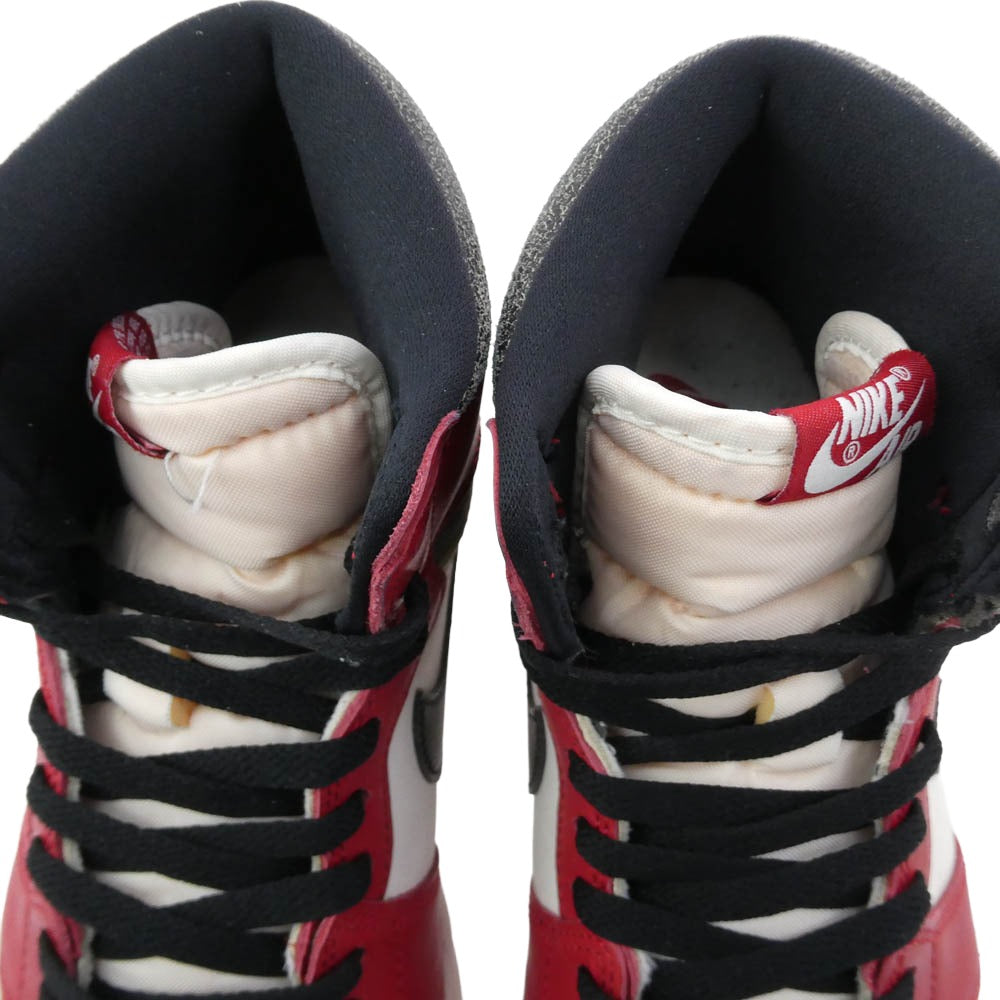NIKE AIR JORDAN ナイキ ジョーダン DZ5485-612 Air Jordan 1 High OG Lost & Found Chicago AJ1 エアジョーダン ハイ スニーカー ホワイト系 レッド系【中古】