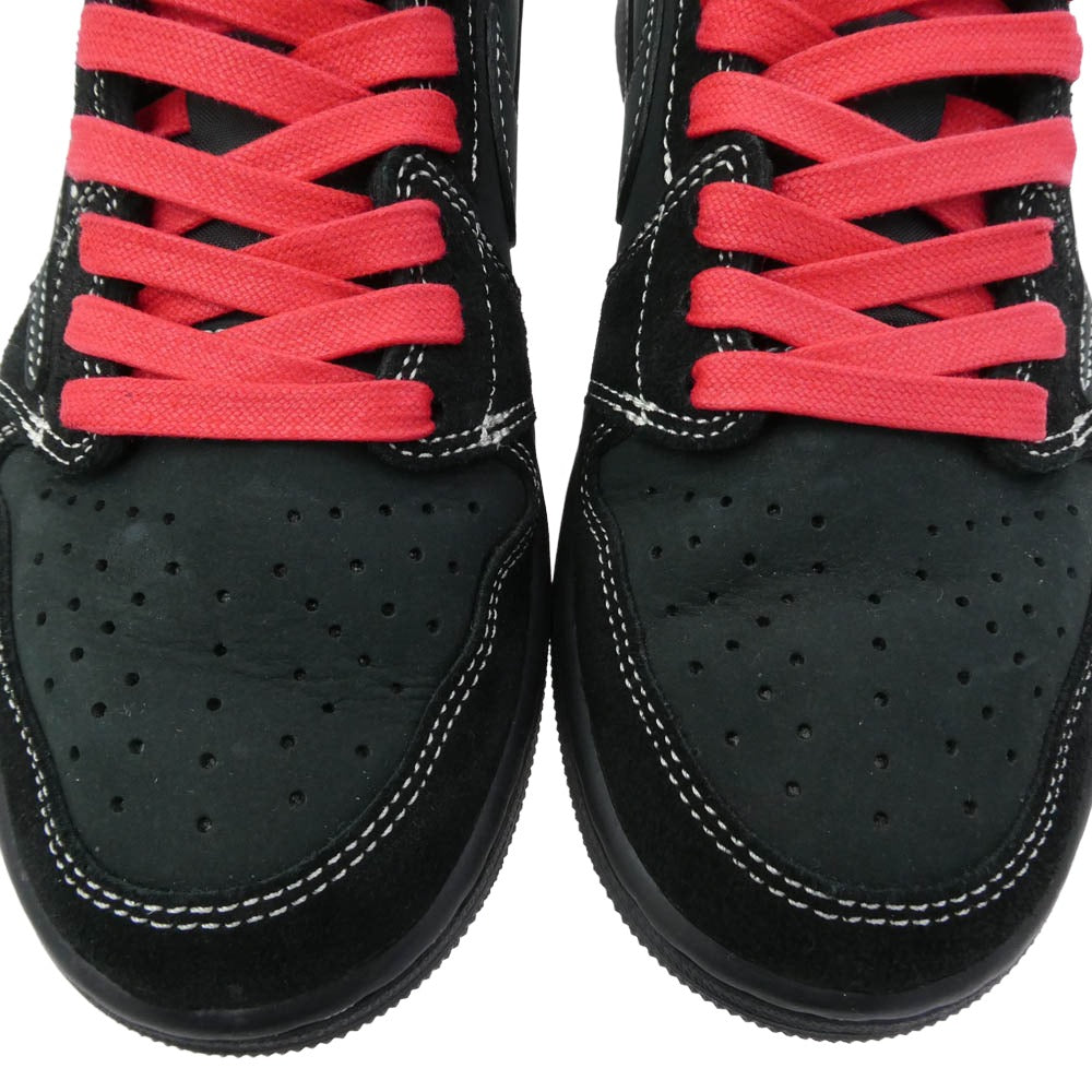 NIKE AIR JORDAN ナイキ ジョーダン DM7866-001 × Travis Scott Air Jordan 1 Low OG SP Black Phantom AJ1 トラヴィススコット エアジョーダン ロー スニーカー　FB鑑定済 ブラック系 25.5cm【中古】