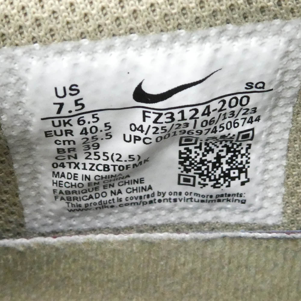 NIKE AIR JORDAN ナイキ ジョーダン FZ3124-200 × Travis Scott Air Jordan 1 Low Golf NRG Neutral Olive トラヴィススコット AJ1 エアジョーダン ロー ゴルフ スニーカー FB鑑定済 カーキ系 25.5cm【中古】