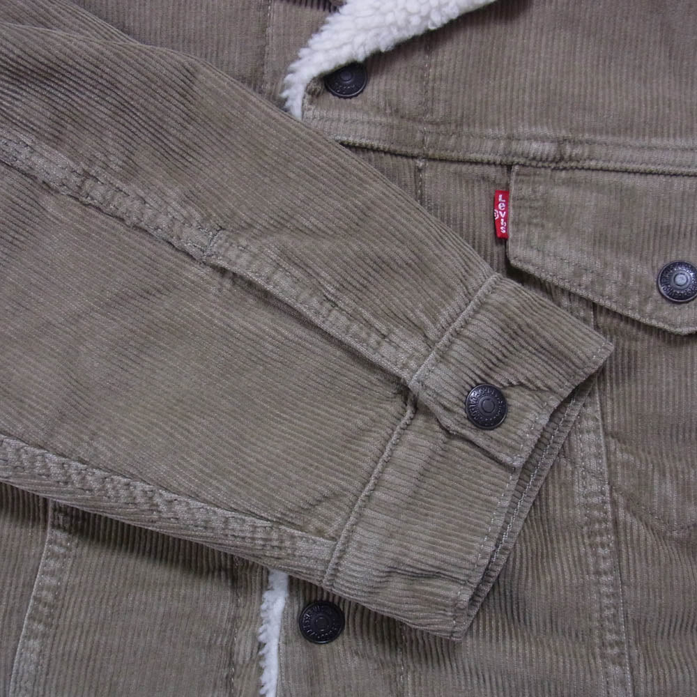 Levi's リーバイス 101618 RELAXED リラックスド 内ボア コーデュロイ ジャケット ベージュ系 M【中古】