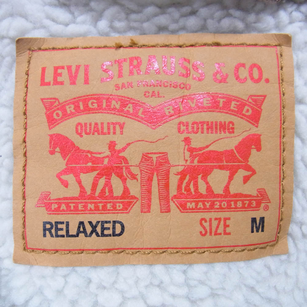 Levi's リーバイス 101618 RELAXED リラックスド 内ボア コーデュロイ ジャケット ベージュ系 M【中古】