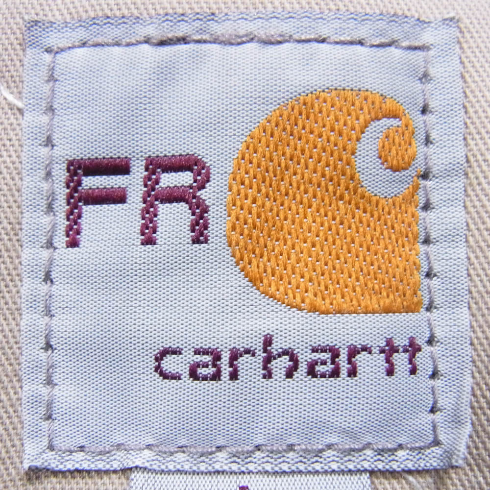 Carhartt カーハート メキシコ製 企業ロゴ 刺繍 FR traditional jacket トラディショナル ジャケット ネイビー系 L【中古】