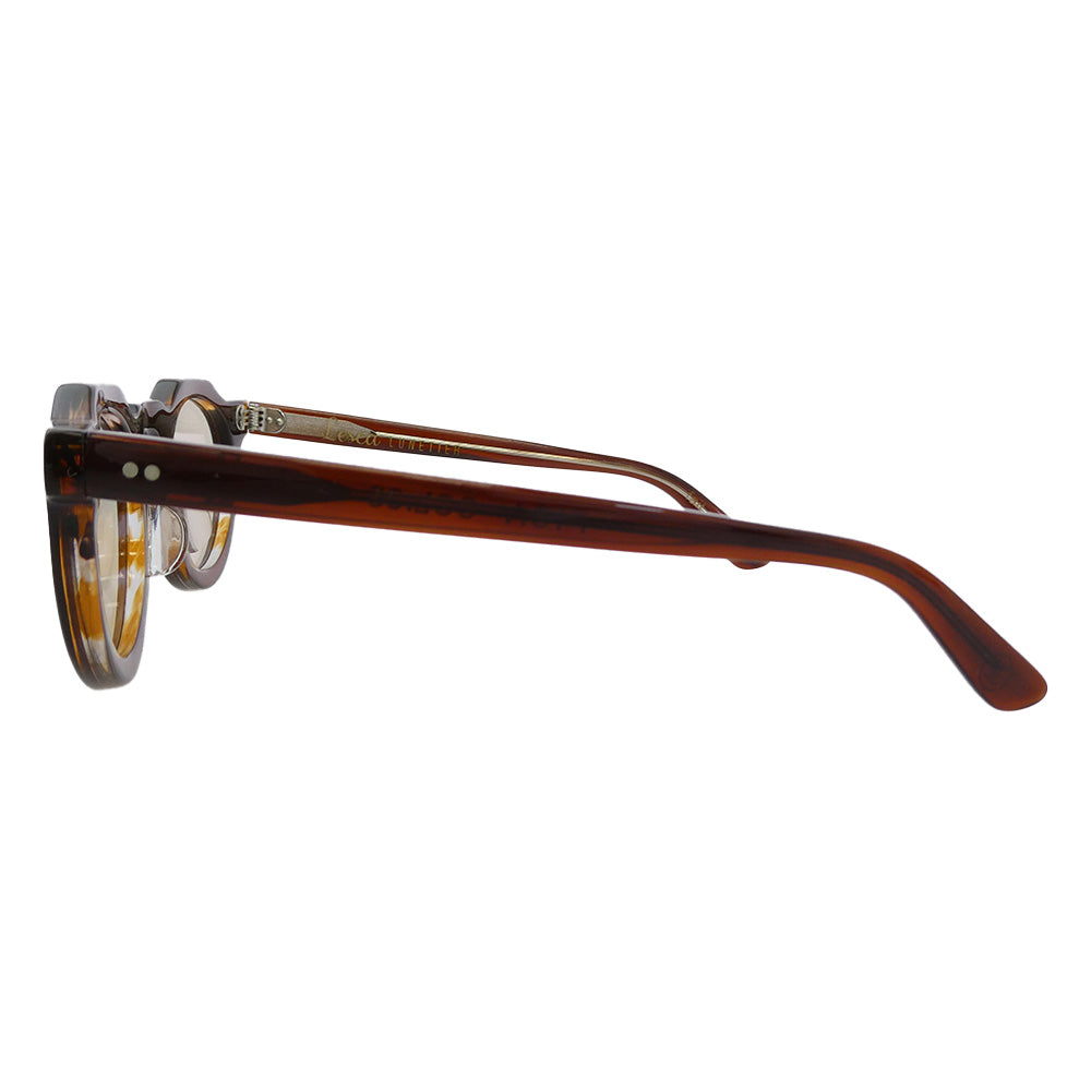 レスカ COL.83 PICA ピカ ブラウンレンズ 色入りレンズ ボストン サングラス アイウェア 眼鏡 ブラウン系 44-26【中古】