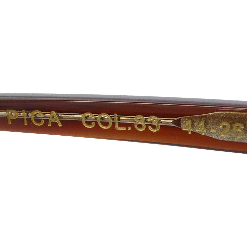 レスカ COL.83 PICA ピカ ブラウンレンズ 色入りレンズ ボストン サングラス アイウェア 眼鏡 ブラウン系 44-26【中古】
