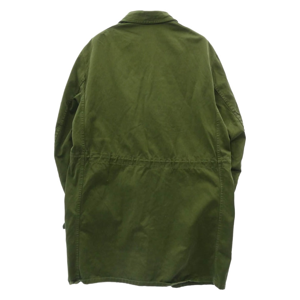 ミリタリー 60s 70s M-59 C54 スウェーデン軍 スリークラウン刺繍 フィールドコート グリーン系【中古】