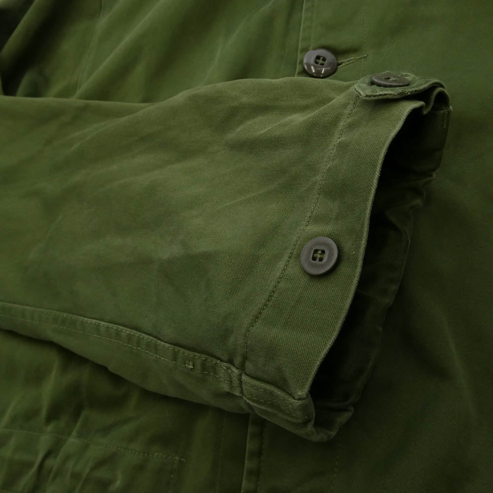 ミリタリー 60s 70s M-59 C54 スウェーデン軍 スリークラウン刺繍 フィールドコート グリーン系【中古】