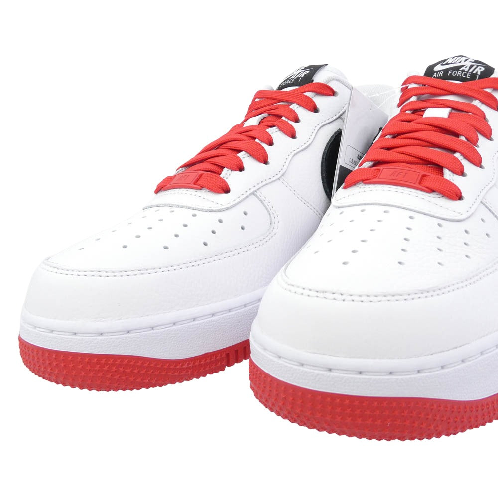 NIKE ナイキ HF0659-900 NIKE BY YOU AIR FORCE 1 LOW AF1 エアフォースワン ロー スニーカー ホワイト系 レッド系 27cm【極上美品】【中古】