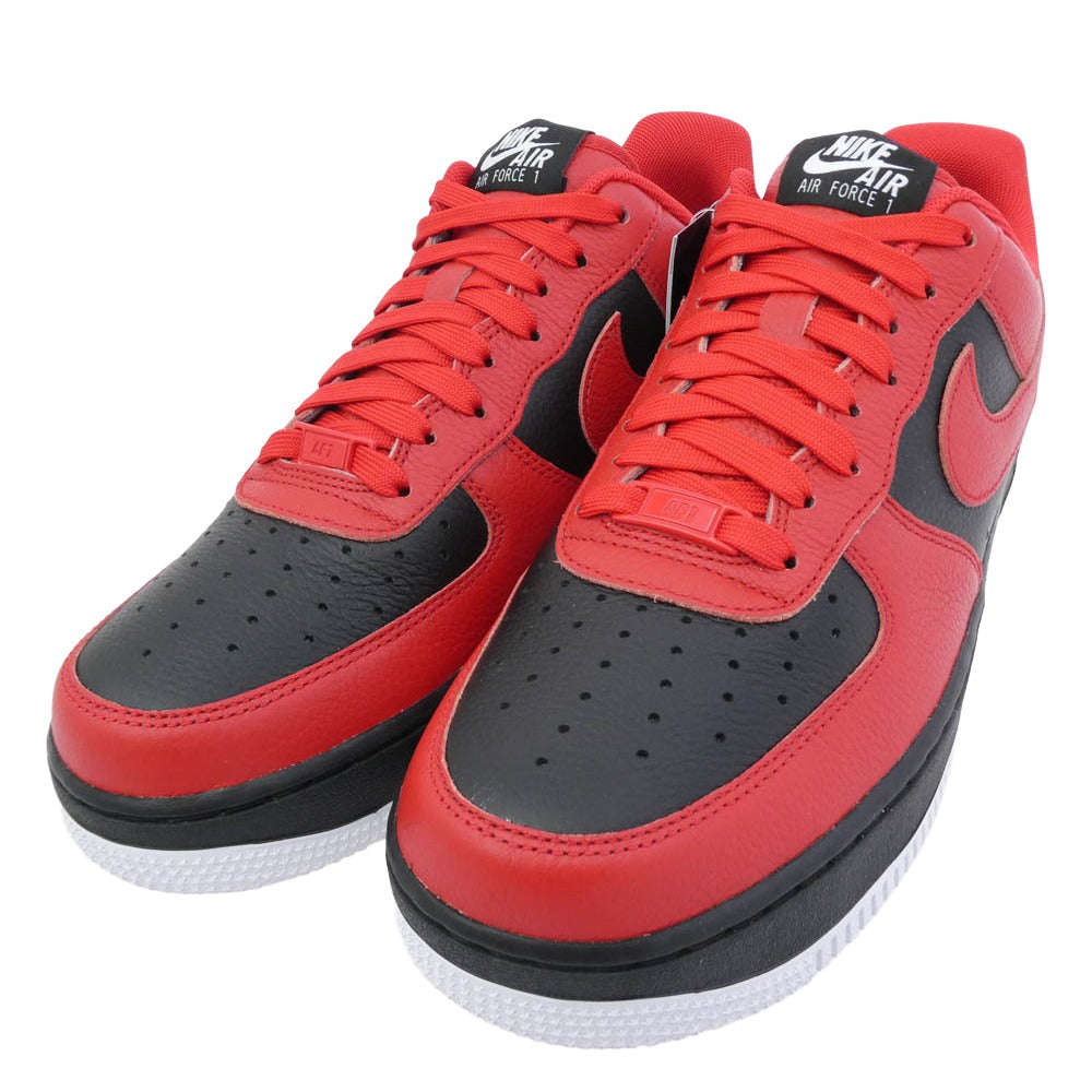 NIKE ナイキ HF0659-900 NIKE BY YOU AIR FORCE 1 LOW AF1 エアフォースワン ロー スニーカー レッド系 ブラック系 27cm【極上美品】【中古】