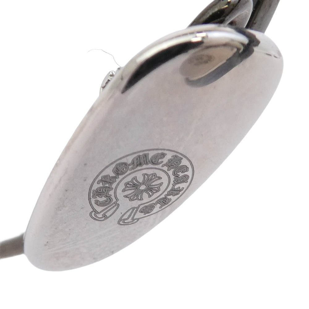 CHROME HEARTS クロムハーツ（原本無） 純正レザーアイウェアケース付属 BUBBA-A ウェリントン クロステンプル サングラス メガネ 眼鏡 ブラック系 シルバー系 49□22-145【中古】