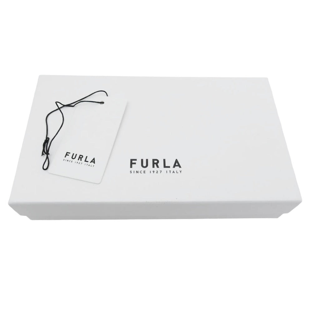 Furla フルラ MIONIDO ミニオード ラウンドジップ ナッパレザー キルティング ウォレット 財布 ブラック系【中古】